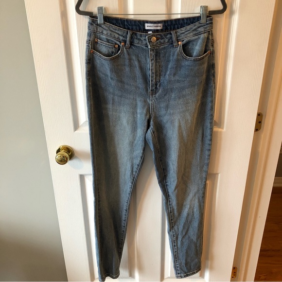 Ashley Mason High Rise Straight Leg Mom Jean sz 11/30 - Picture 2 of 7